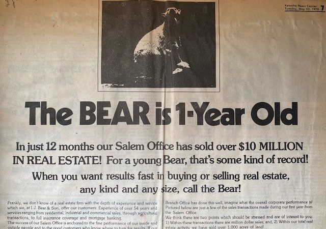 21. Bear Salem Office 1-year old '78