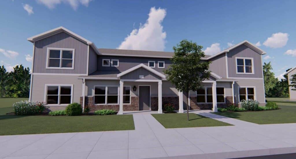 A Rendering of the new Providence Pointe apartments being developed in Peoria, IL