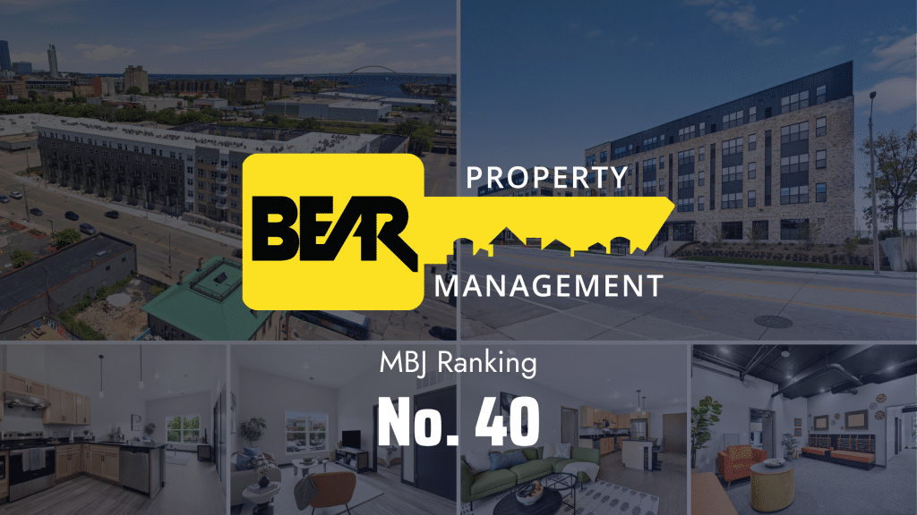 Milwaukee Business Journal Private Company Rating; Bear Property Management Ranked No. 40