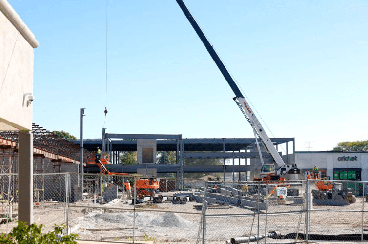 Construction of Sun Plaza to be Kenosha County's new Human Services building - Courtesy of Kenosha News